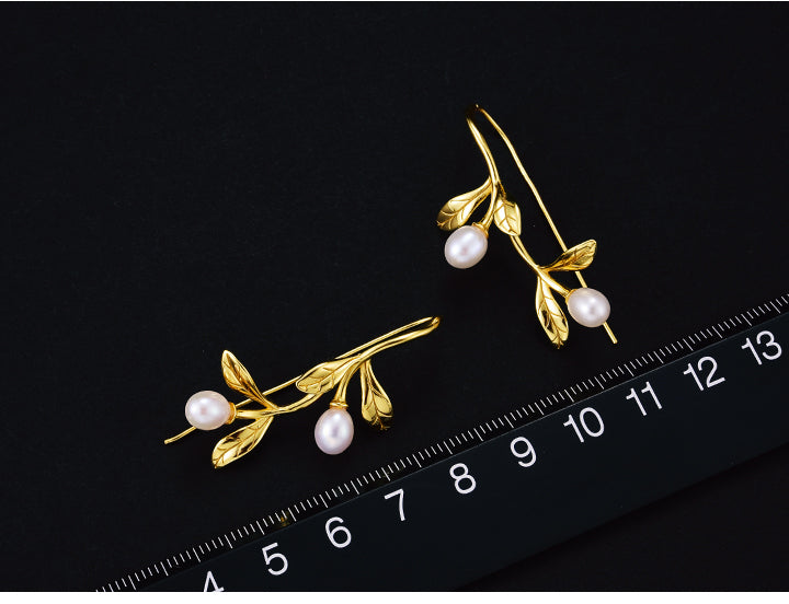 18k Gold-Plated Shell Drop Earring