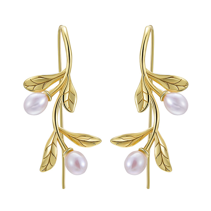 18k Gold-Plated Shell Drop Earring