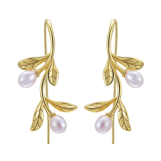 18k Gold-Plated Shell Drop Earring