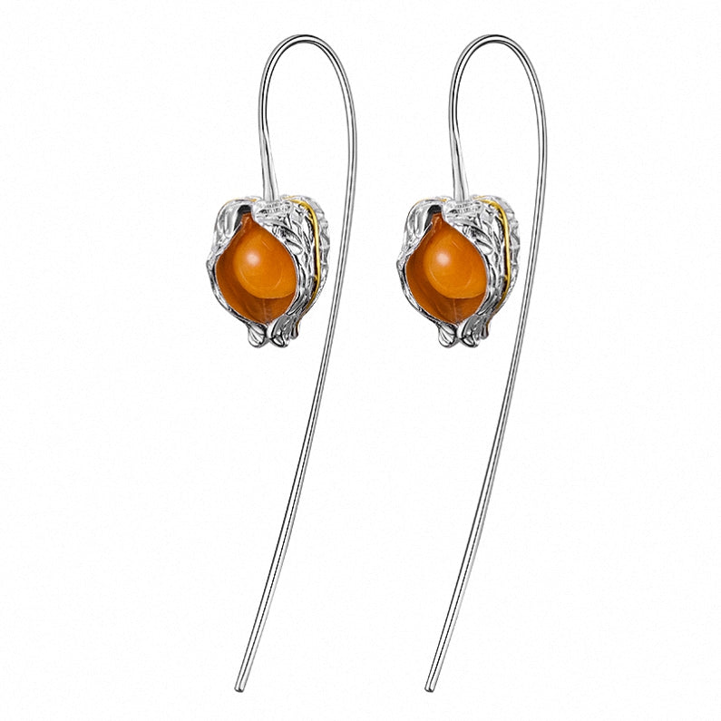 925 Sterling Silver Topaz Dangle Earring