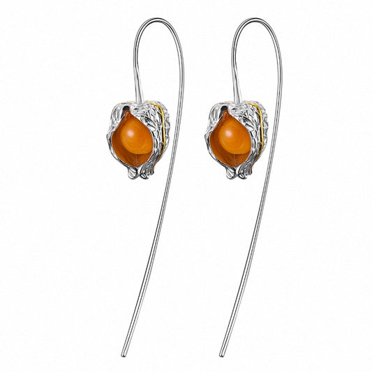 925 Sterling Silver Topaz Dangle Earring