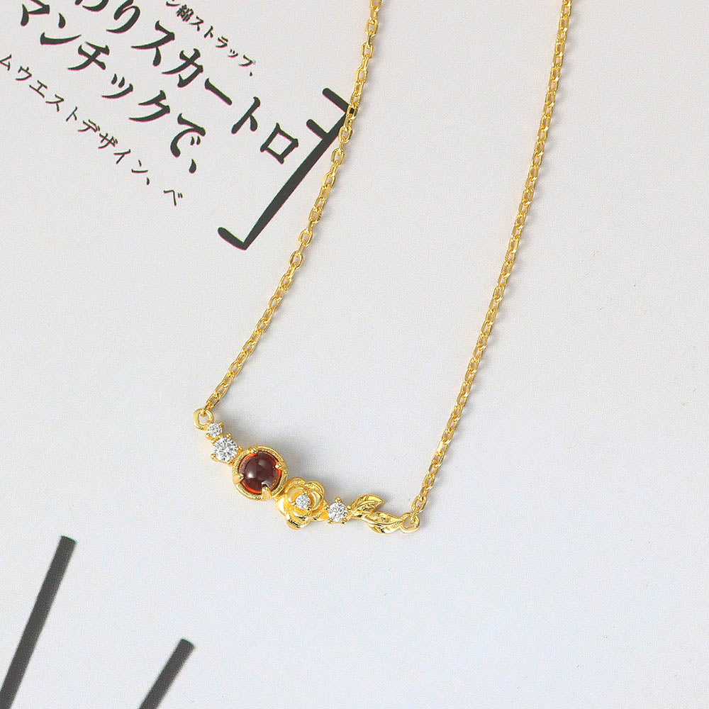 Ella  Garnet Necklace